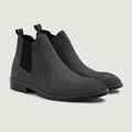Clarkson Chelsea Gris Nubuck Bottines en cuir - StudGuard pour Homme