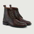Knight Derby Burnished Marron Bottines en cuir - StudGuard pour Homme