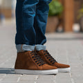 Marty High Top Marron Suede Baskets pour Homme
