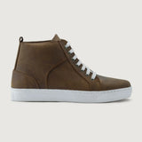 Burnt Copper Full-Grain leather Sneakers - Goodyear Welt Construction & Front Toe Box Detail