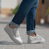 White Full-Grain leather Sneakers - Goodyear Welt Construction & Front Toe Box Detail