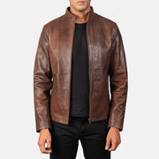 Alex Veste Motard en Cuir pour Homme – Vue produit alternative 1