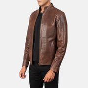 Alex Veste Motard en Cuir pour Homme – Vue produit alternative 2
