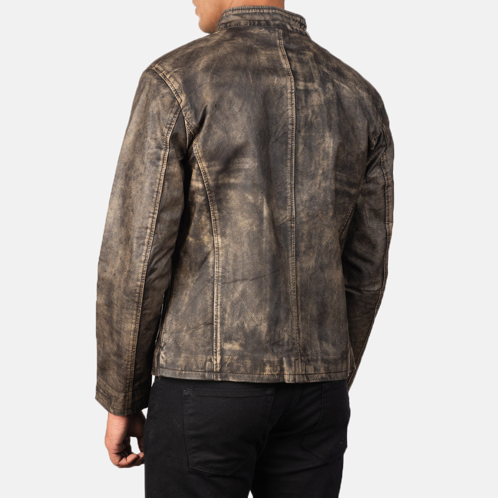 Alex Veste Motard en Cuir pour Homme – Vue produit alternative 5