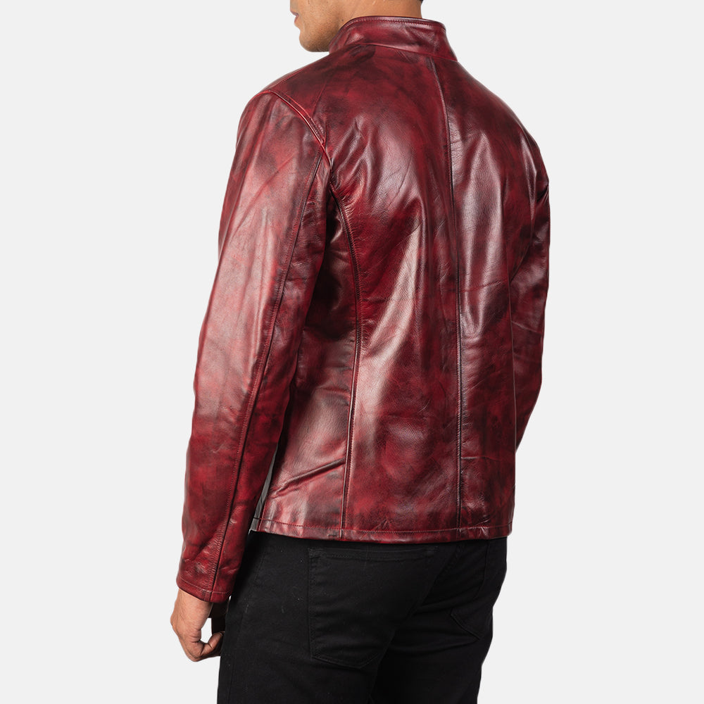 Alex Veste Motard en Cuir pour Homme – Vue produit alternative 5