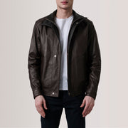 Alfred Blouson Bomber en Cuir pour Homme – Vue produit alternative 6