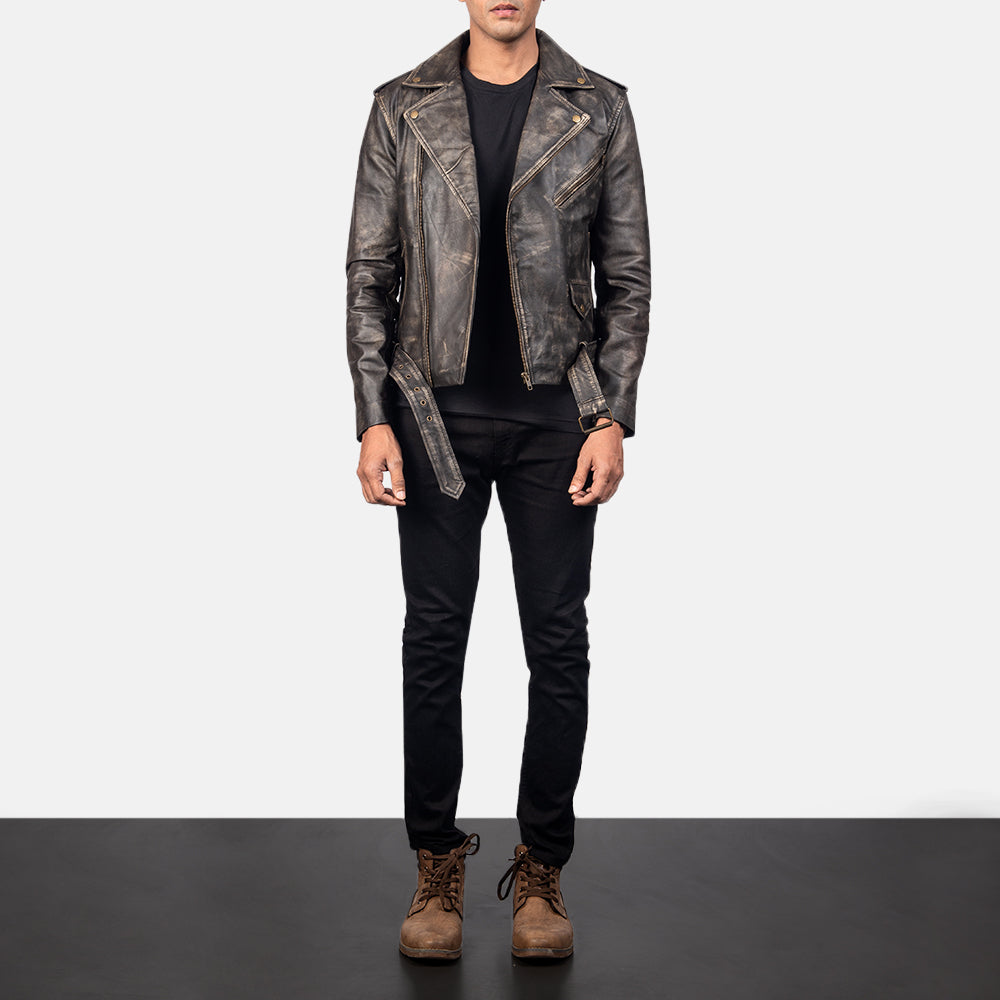 
Allaric Alley Veste Motard en Cuir pour Homme – alternate product view 4
