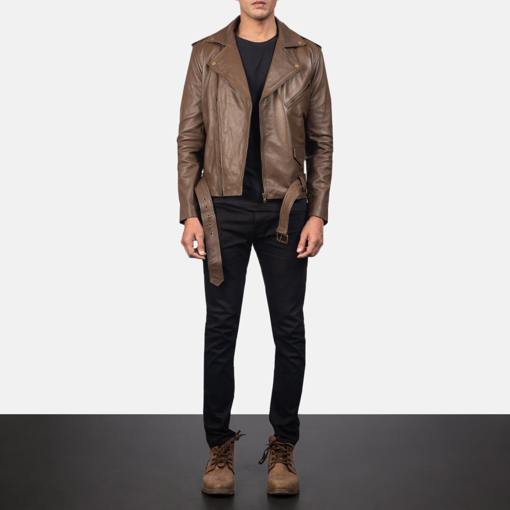 
Allaric Alley Veste Motard en Cuir pour Homme – alternate product view 4