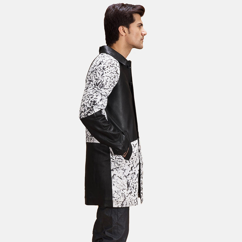 Artistry Noir Dye Manteau en Cuir pour Homme