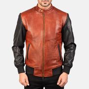 Avan Blouson Bomber en Cuir pour Homme – Vue produit alternative 4