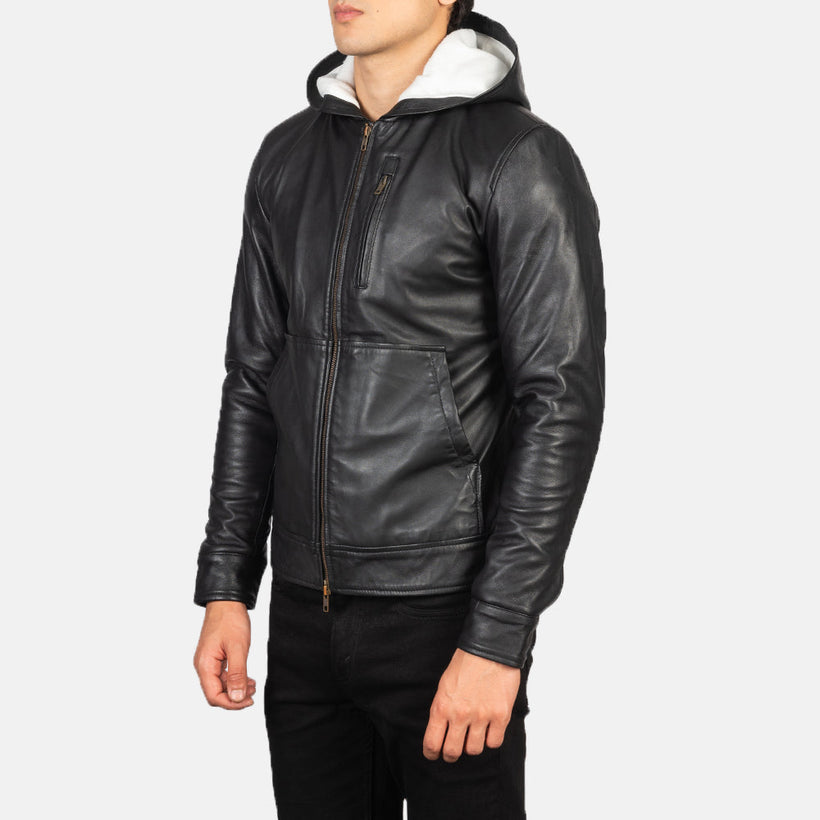 Baston Blouson Bomber en Cuir pour Homme