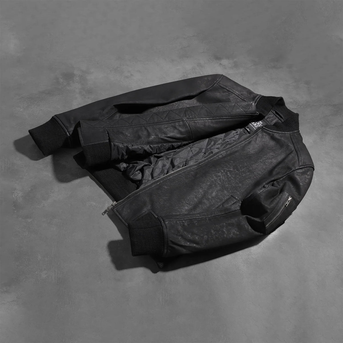 Bomia MA-1 Blouson Bomber en Cuir pour Homme – Vue produit alternative 6