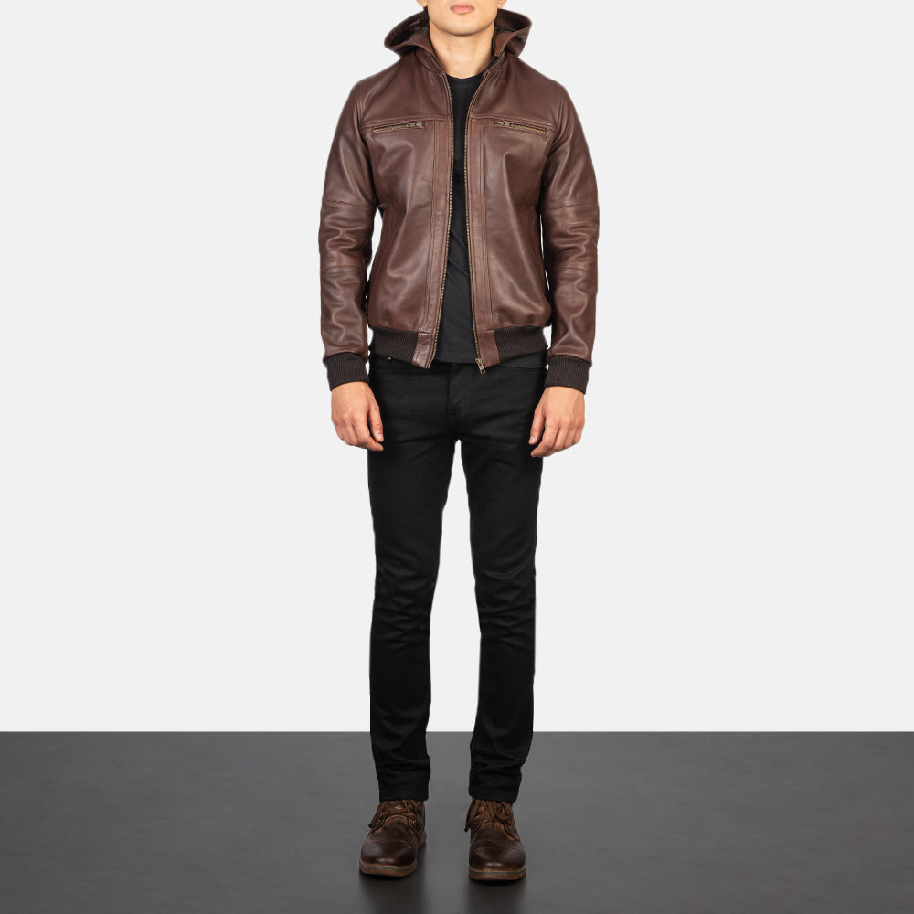 
Bouncer Biz Blouson Bombardier en Cuir pour Homme – alternate product view 3