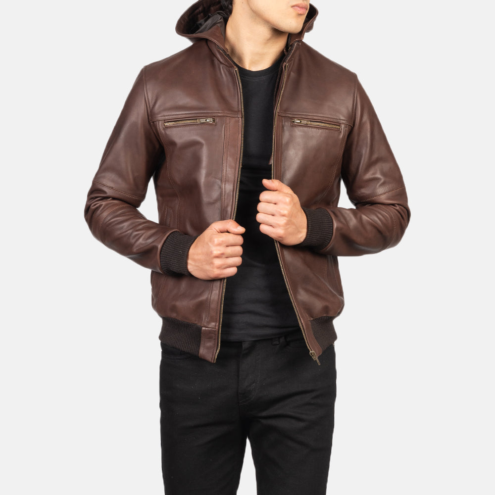 
Bouncer Biz Blouson Bombardier en Cuir pour Homme – alternate product view 4