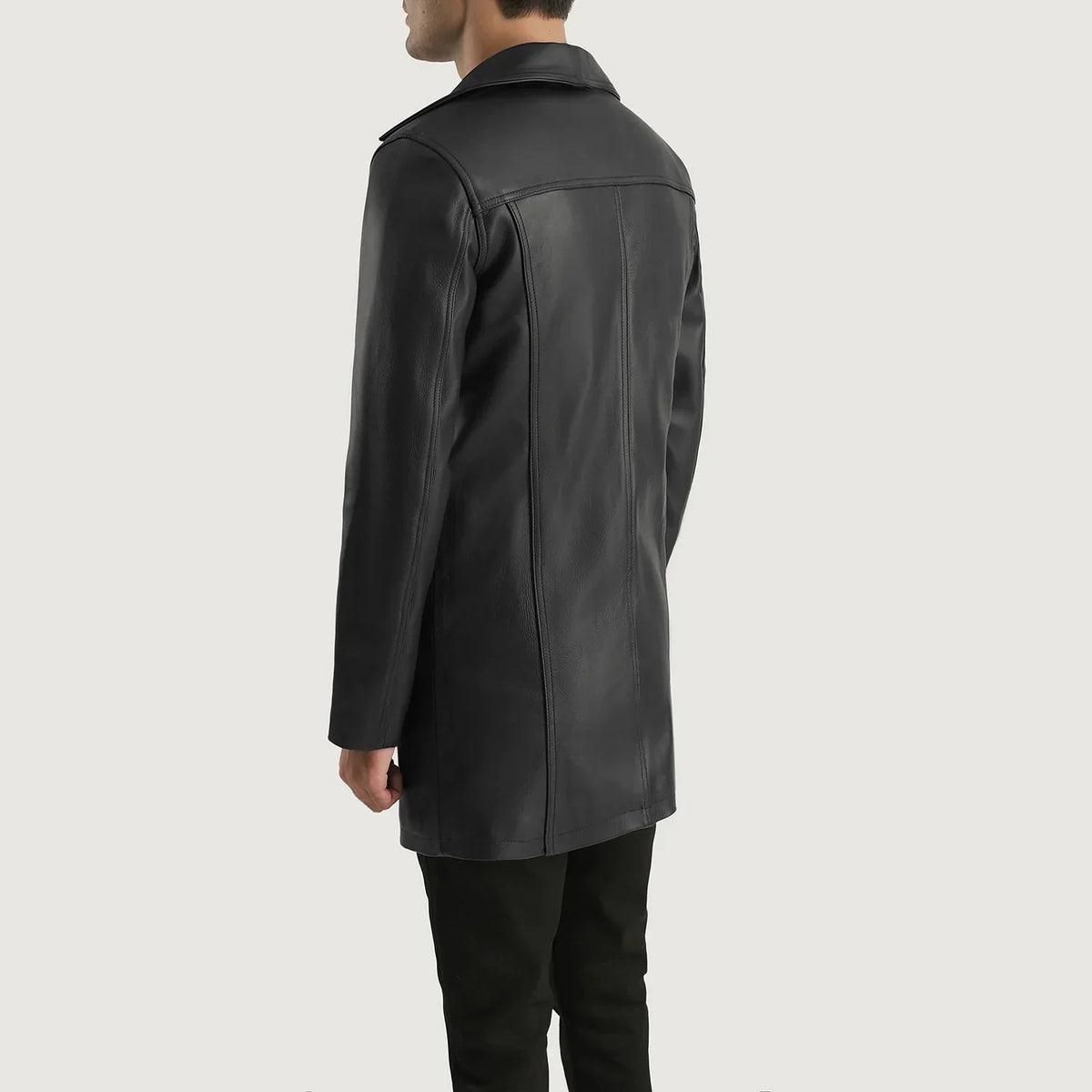 Authentic Cowhide Leather with Semi-aniline Finish Grain Texture &amp; Heavy-Duty Seam Stitching Detail