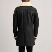 
Charles Manteau en Cuir Marron Shearling Manteau en Cuir pour Homme – alternate product view 5