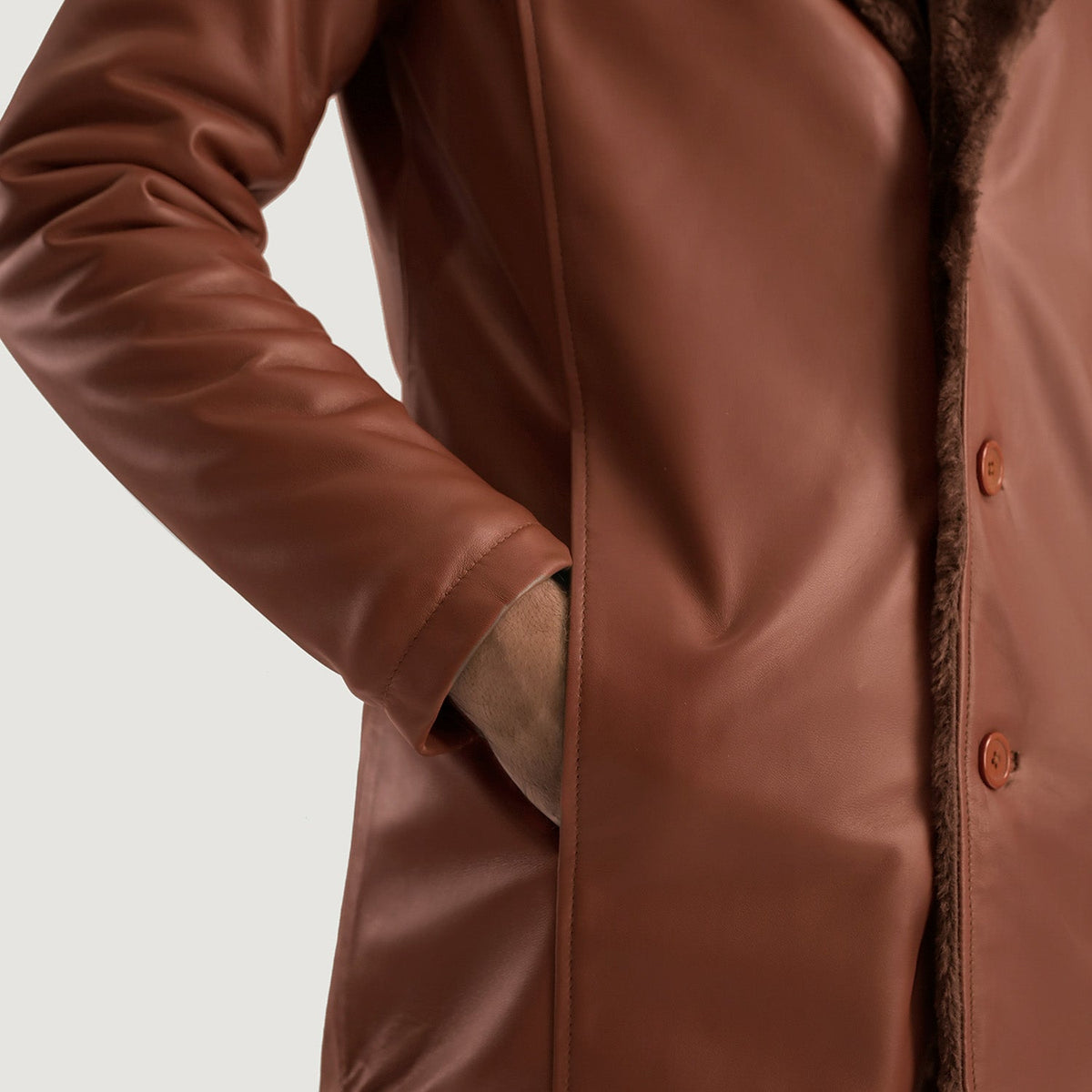 Vue intérieure Showing Faux Fur Lined (Torso) &amp; Deux poches intérieures