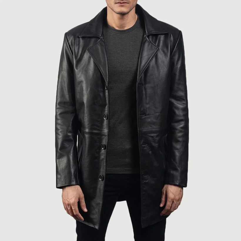 Classmith Manteau en Cuir pour Homme