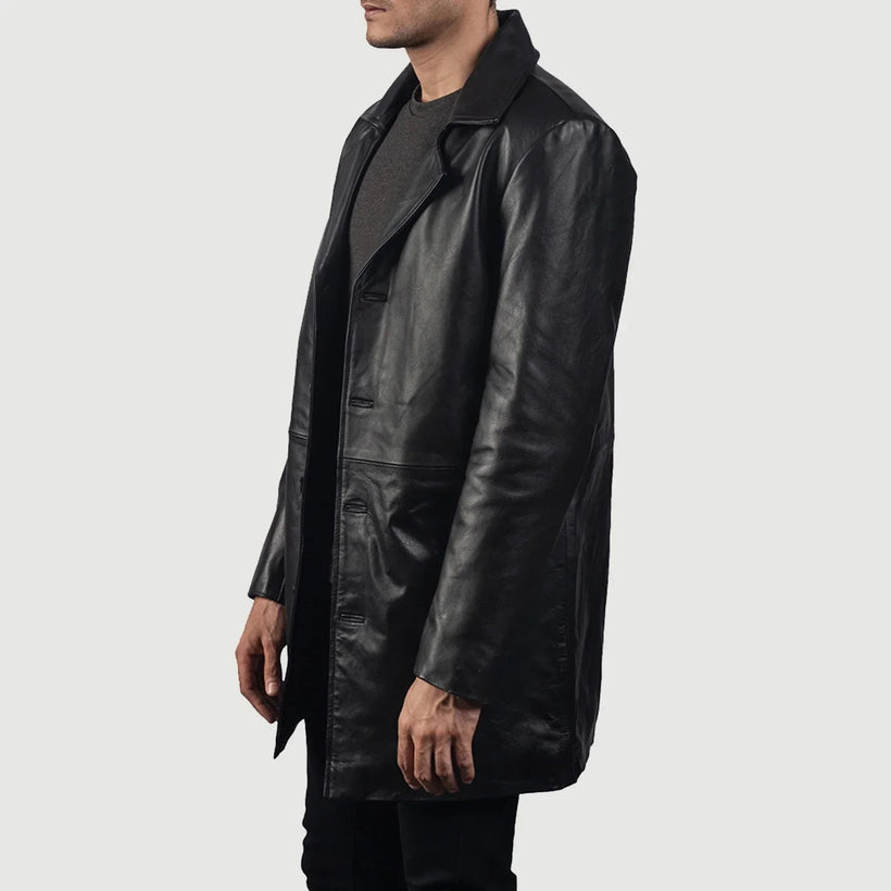Classmith Manteau en Cuir pour Homme