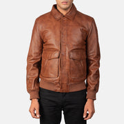 Coffmen Blouson Bomber en Cuir pour Homme – Vue produit alternative 4
