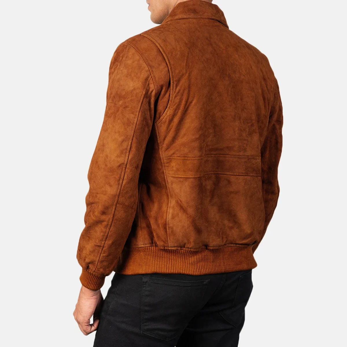 Coffmen Blouson Bomber en Cuir pour Homme – Vue produit alternative 5