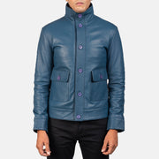 Columbus Blouson Bomber en Cuir pour Homme – Vue produit alternative 4