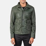 Columbus Blouson Bomber en Cuir pour Homme – Vue produit alternative 1