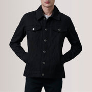 Authentic Full-Grain Leather Grain Texture &amp; Heavy-Duty Seam Stitching Detail