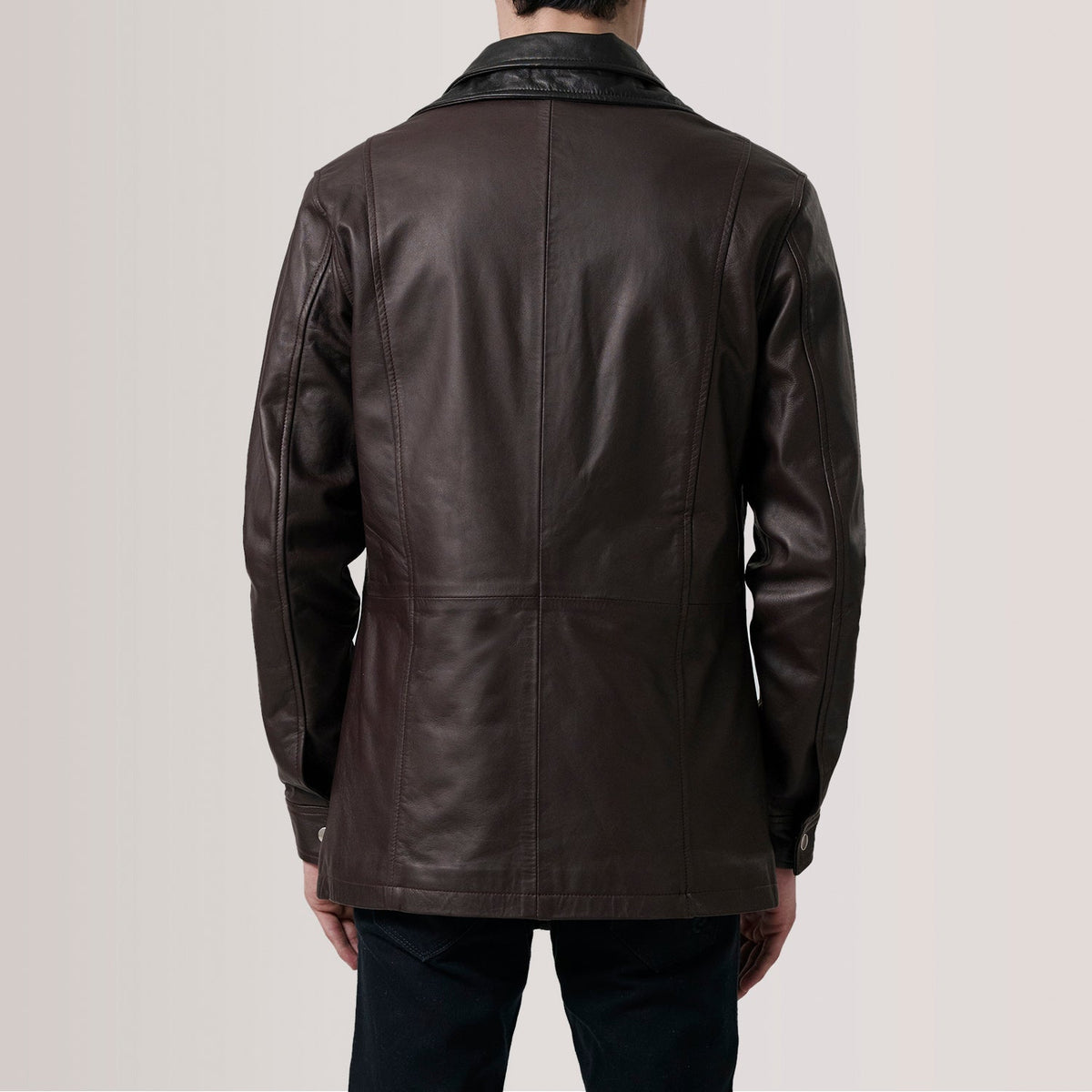 Connor Manteau en Cuir pour Homme – Vue produit alternative 4