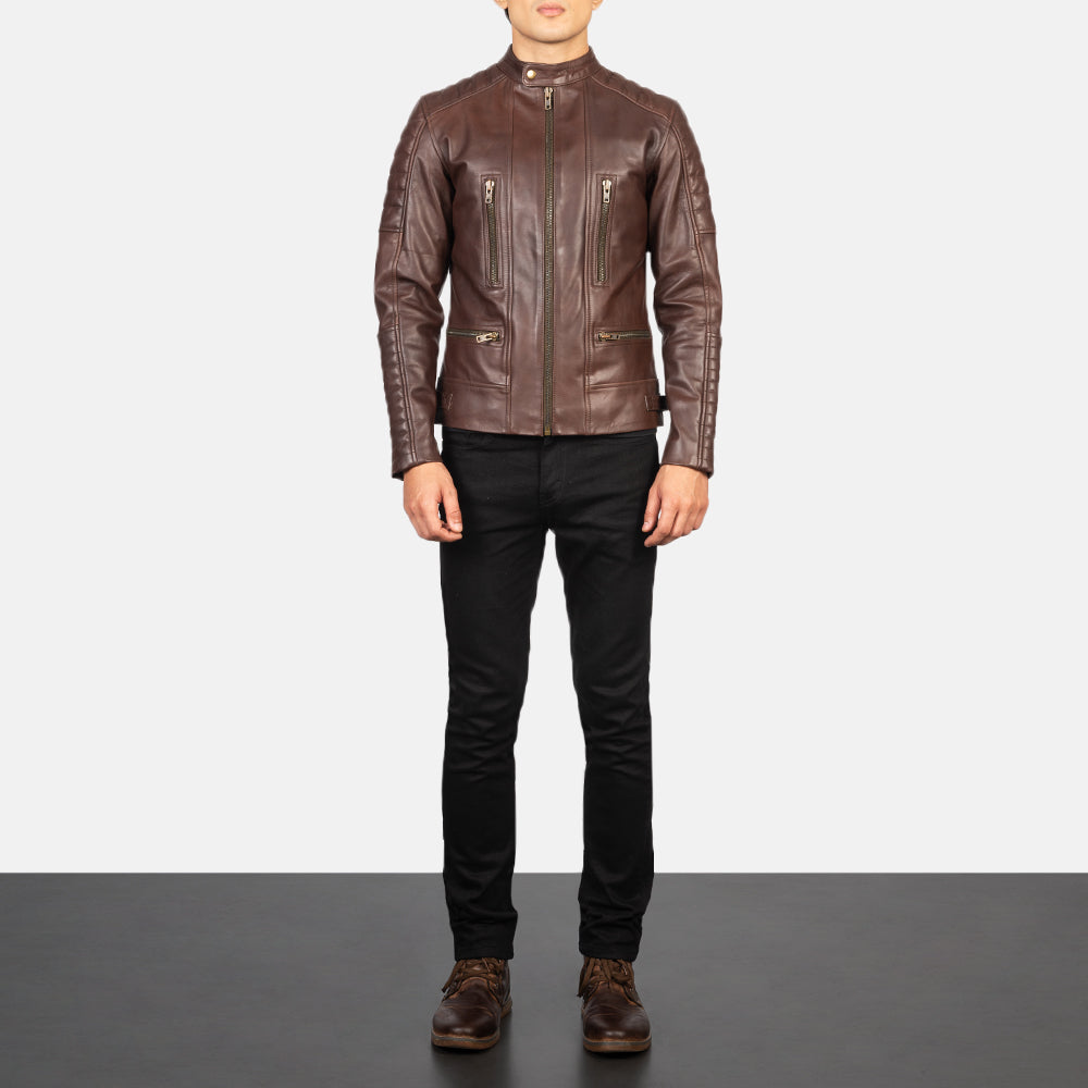 
Damian Veste Motard en Cuir pour Homme – alternate product view 3