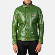 Darren Veste Motard en Cuir pour Homme – Vue produit alternative 3