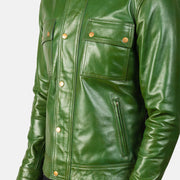 Darren Veste Motard en Cuir pour Homme – Vue produit alternative 6