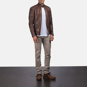 
Dean Noir Veste Motard en Cuir pour Homme – alternate product view 3
