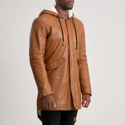 Delvin Veste en Cuir pour Homme – Vue produit alternative 2