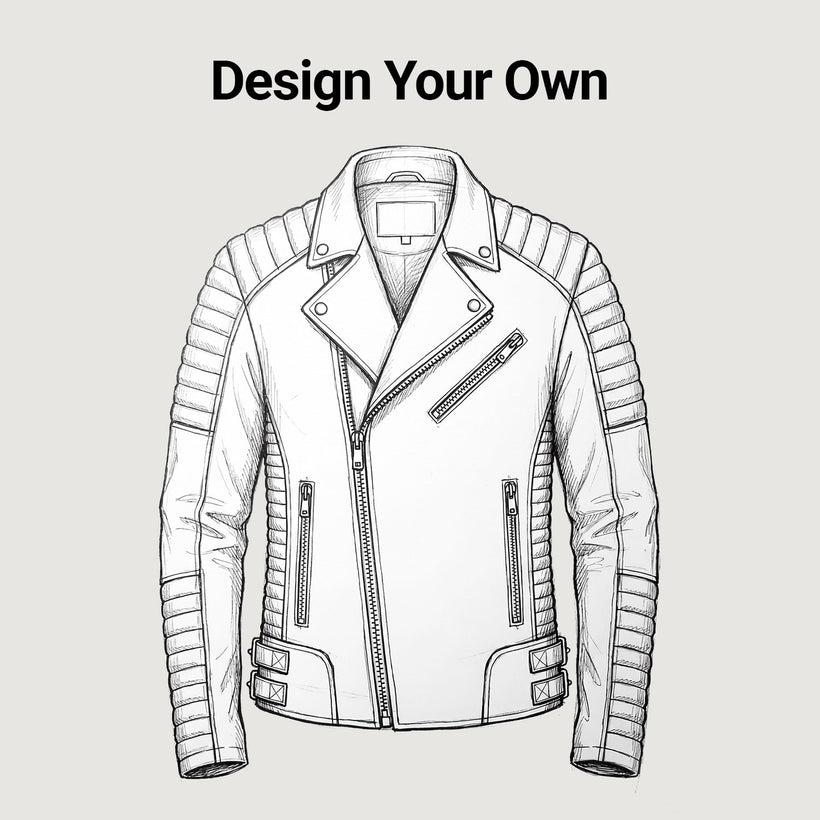 Design Your Own Veste en Cuir pour Homme