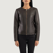 
Elixir Collarless Veste en Cuir pour Femme – alternate product view 4
