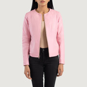 
Elixir Collarless Veste en Cuir pour Femme – alternate product view 1