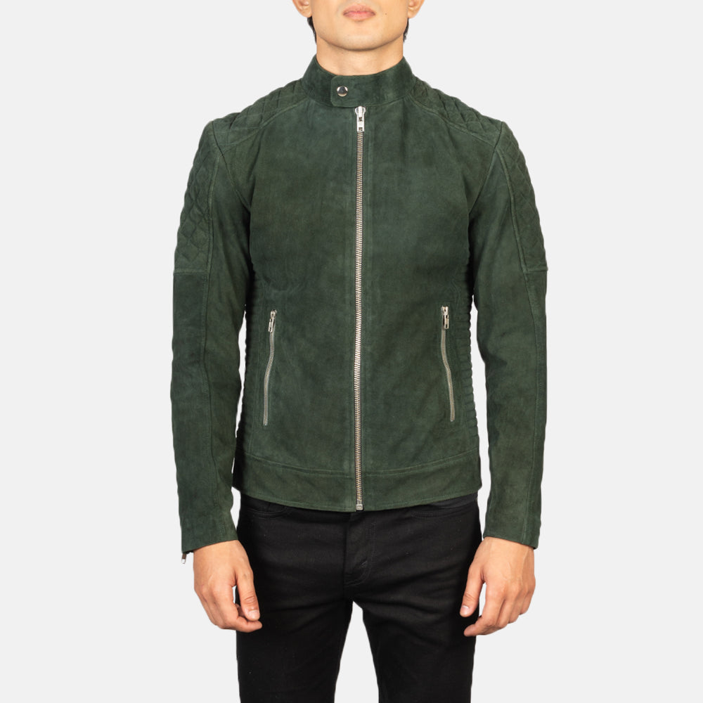 Fernando Matelassé Veste Motard en Cuir pour Homme – Vue produit alternative 4