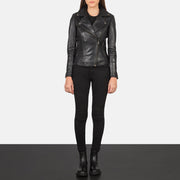Flashback Veste Motard en Cuir pour Femme – Vue produit alternative 3