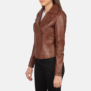 Flashback Veste Motard en Cuir pour Femme – Vue produit alternative 2
