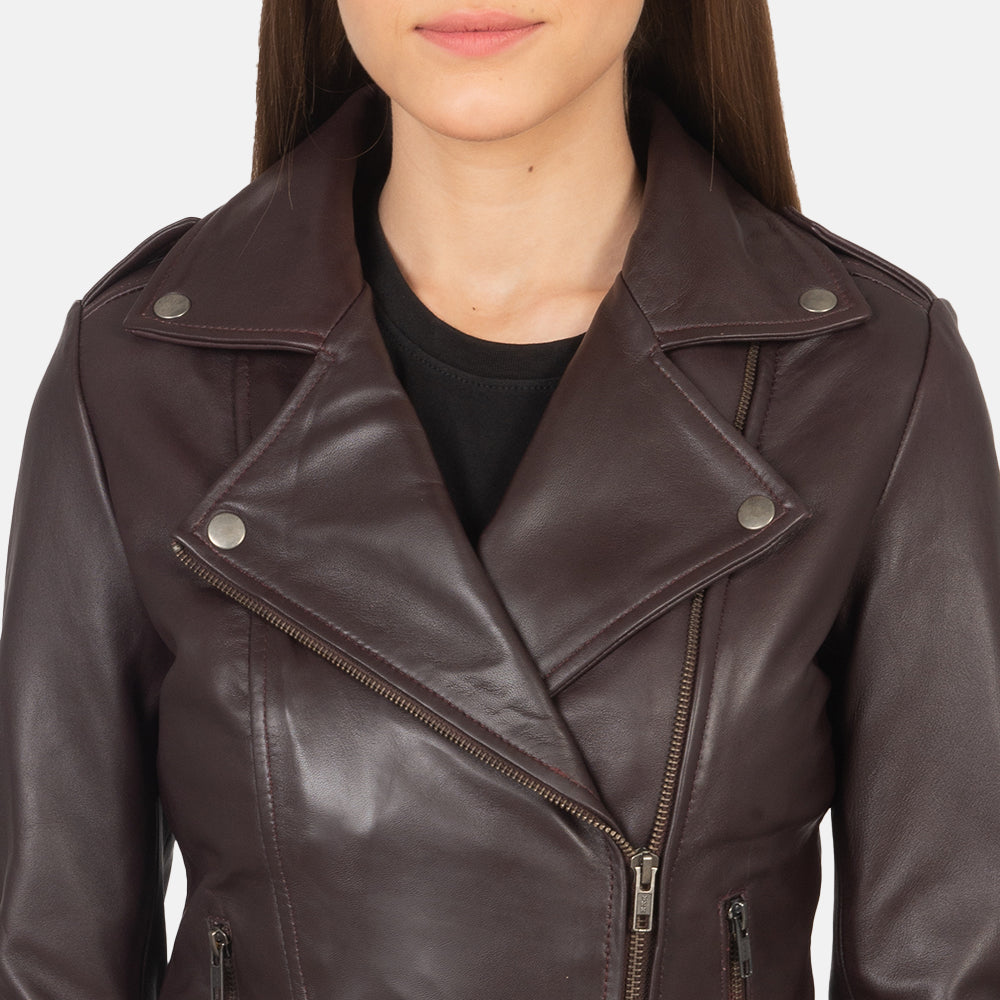 Flashback Veste Motard en Cuir pour Femme – Vue produit alternative 6