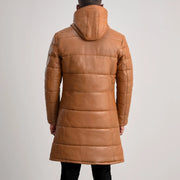 
Floyd Manteau en Cuir Camel Puffer Veste en Cuir pour Homme – alternate product view 5