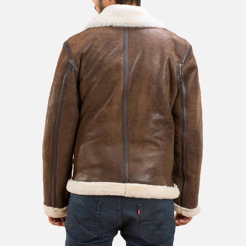 Forest Double Face Veste en Peau Lainée pour Homme