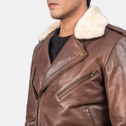 Furton Veste Motard en Cuir pour Homme – Vue produit alternative 6