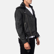 Furton Veste Motard en Cuir pour Homme – Vue produit alternative 2