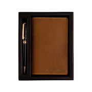 
Giftset Leather Writing Case and Pen (Passport holder) in Classic Full-Grain Leather - Vue de face & silhouette ajustée | Acheter en ligne