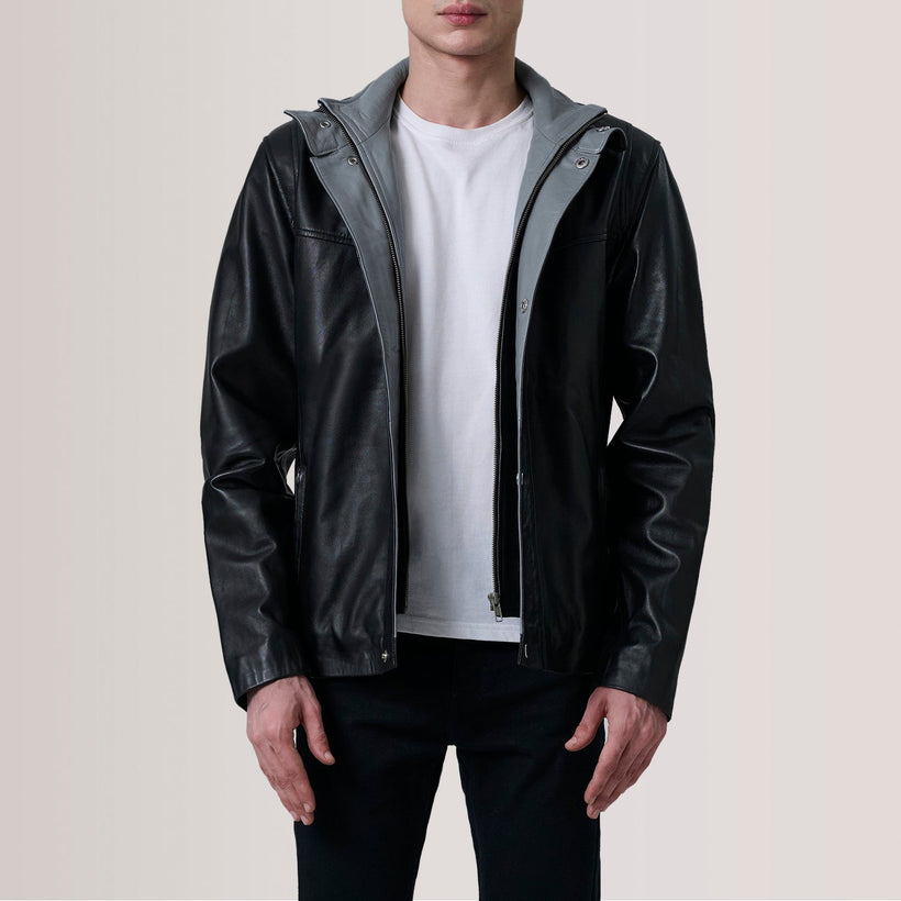 Henrik Veste en Cuir pour Homme