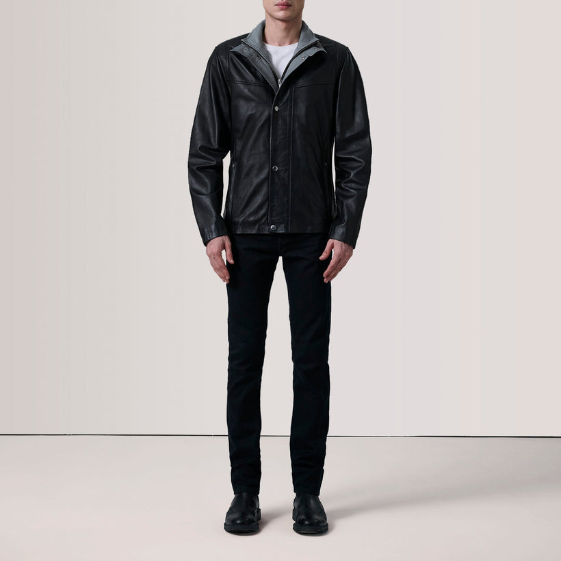 Henrik Veste en Cuir pour Homme