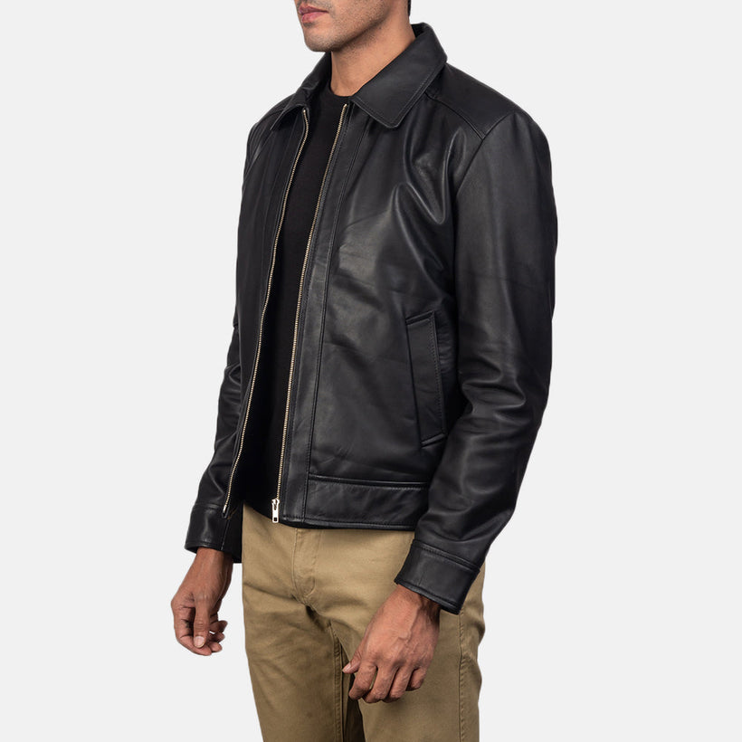 Inferno Marron Veste en Cuir pour Homme