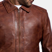 Inferno Leather Brown Jacket – Vue produit alternative 3